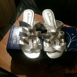Silver sandals